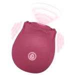 EIS Blush&Bloom - szívó rezgő rózsa vibrátor (piros)