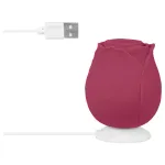 EIS Blush&Bloom - szívó rezgő rózsa vibrátor (piros)