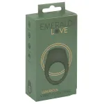 Emerald Love - akkus, vízálló vibrációs péniszgyűrű (zöld)