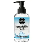 EXS AquaGlider Clear - átlátszó vízbázisú síkosító pumpás flakonban (250ml)