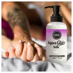 EXS AquaGlider Silk - selymes vízbázisú síkosító pumpás flakonban (250ml)