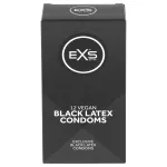 EXS Black - latex óvszer (fekete, 12 db)