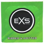 EXS Ribbed & Dotted - bordázott, pontozott óvszer (48 db)