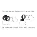 Pipedream - Fantasy C-Ringz - pénisz- és heregyűrű (fekete)