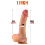FeelSkin - ultra realisztikus dildó - natúr (18 cm)