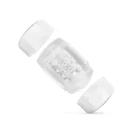 FPPR. - kétvégű maszturbátor - punci & száj (átlátszó)