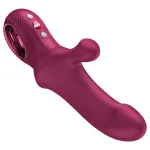 Fun Factory Bi Stronic Curve - lökő csiklókaros vibrátor (piros)