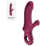 Fun Factory Bi Stronic Curve - lökő csiklókaros vibrátor (piros)