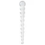 Gildo Glass No. 20 - gyöngyös üveg dildó (átlátszó)