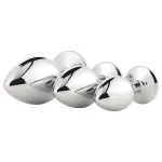 Gleaming Love - anál plug szett (ezüst, 3 részes)