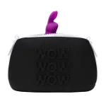 Happyrabbit Cock Kit - vibrációs péniszgyűrű tárolóval (lila)