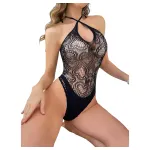 JSY 019 - csipkés body(fekete)