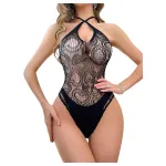 JSY 019 - csipkés body(fekete)