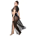 JSY 065 - babydoll szett - fekete (XL-2XL)