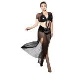 JSY 065 - babydoll szett - fekete (XL-2XL)