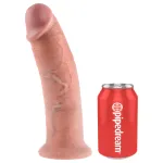 King Cock 10 - nagy tapadókorongos dildó (25cm) - natúr