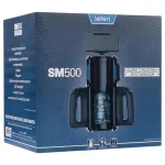 LETEN SM 500 - fel-le mozgó maszturbátor telefon tartóval (fekete)