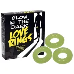 Love Rings - sötétben világító péniszgyűrű szett (3 db)