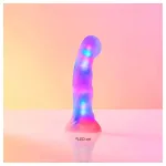 Love to Love Sugar Bomb - világító LED-es szilikon dildó (rózsaszín-sárga) - 16,9 cm