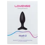 Lovense Hush 2 S - App-vezérelt análvibrátor (38 mm, fekete)