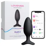 Lovense Hush 2 S - App-vezérelt análvibrátor (38 mm, fekete)