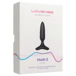 LOVENSE Hush 2 XS - akkus kis anál vibrátor (25mm) - fekete