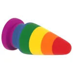 Lovetoy Prider - anál tágító plug - 15 cm (szivárvány)