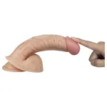 Lovetoy Real Extreme - G-pont dildó - 21 cm (natúr)