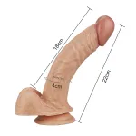 Lovetoy Real Extreme - G-pont dildó - 21 cm (natúr)