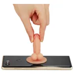 Lovetoy - tapadókorongos telefontartó - minidildó (testszínű)