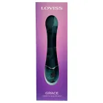 LOVISS Flower - G-pont vibrátor (fekete)
