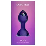 LOVISS Flower - távirányítós anál vibrátor (lila)