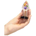 LOVISS Flower - virágmintás anál plug (átlátszó)