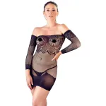 Mandy Mystery - necc csőruha kardísszel és és tanga fekete (S-L)