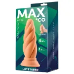 Max & Co Felix - csavaros anál plug - 15 cm (natúr)
