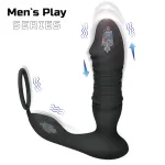 Men's Play - App-vezérelt lökő análvibrátor (fekete)