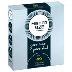 Mister Size vékony óvszer - 49 mm (3 db)
