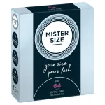 Mister Size vékony óvszer - 64 mm (3 db)