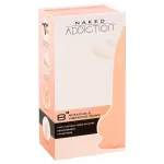 Naked Addiction Rotating 8 - forgó vibrátor (20 cm, natúr)
