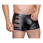 NEK - szegecses, cipzáras boxer (fekete)