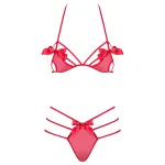 Obsessive Giftella - masnis fehérnemű szett (piros)