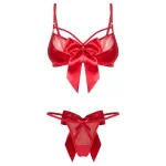 Obsessive Gifty - kétrészes szexi fehérnemű szett nőknek (piros)