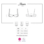 Obsessive Miamor - csipkés mellemelő (fekete)