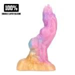 Ouch! Rainbow Invader - szilikon fantáziadildó (szivárvány)