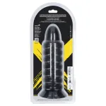 Ouch! Spiral Force - csavart anál plug (fekete) - 23,5 cm