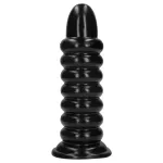 Ouch! Spiral Force - csavart anál plug (fekete) - 23,5 cm