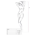 Passion BS011 - mintás necc szett (fekete) - S-L
