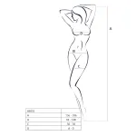 Passion BS031 - nyitott overál (fehér) - S-L