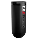 PDX Moto Blower - szívó, rezgő maszturbátor (fekete)