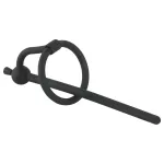 Penisplug - szilikon dilátor makkgyűrűvel (0,6mm) - fekete